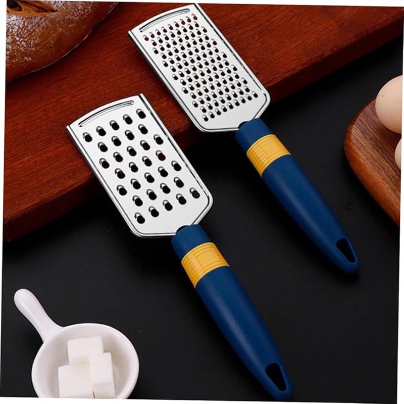 Stainless Steel Vegetable Grater For Potato Ginger Carrot Cucumber Cheese 2 Pcs - Image 2